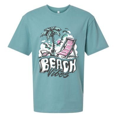 Beach Vibes Summer Sueded Cloud Jersey T-Shirt
