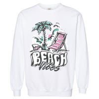 Beach Vibes Summer Garment-Dyed Sweatshirt