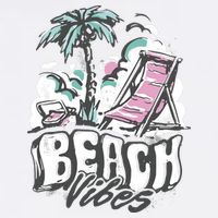 Beach Vibes Summer Garment-Dyed Sweatshirt