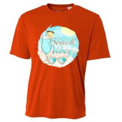 Beach Vibes Summer Vacation Vacay Mode Cute Sun And Gift Cooling Performance Crew T-Shirt