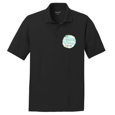 Beach Vibes Summer Vacation Vacay Mode Cute Sun And Gift PosiCharge RacerMesh Polo