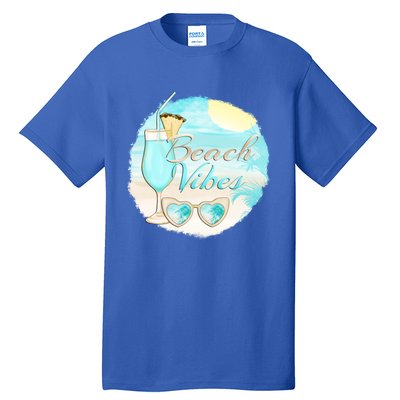 Beach Vibes Summer Vacation Vacay Mode Cute Sun And Gift Tall T-Shirt