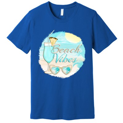 Beach Vibes Summer Vacation Vacay Mode Cute Sun And Gift Premium T-Shirt