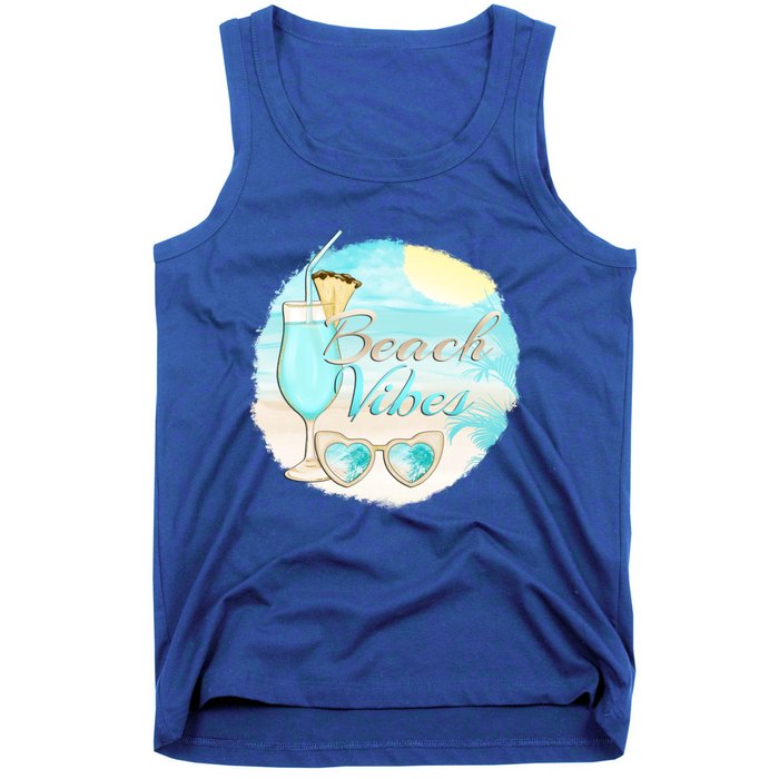 Beach Vibes Summer Vacation Vacay Mode Cute Sun And Gift Tank Top