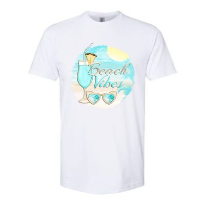 Beach Vibes Summer Vacation Vacay Mode Cute Sun And Gift Softstyle CVC T-Shirt