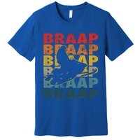 Braaap Vintage Snowmobile Snow Sled Rider Snowmobiling Gift Premium T-Shirt