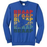 Braaap Vintage Snowmobile Snow Sled Rider Snowmobiling Gift Tall Sweatshirt