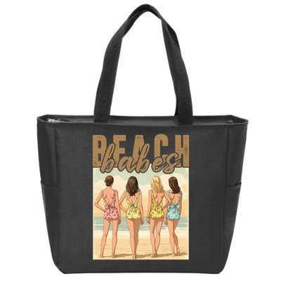 Beach Vibes Summer Holiday Funny Vacation Zip Tote Bag