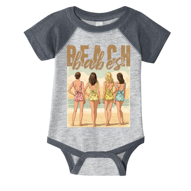 Beach Vibes Summer Holiday Funny Vacation Infant Baby Jersey Bodysuit