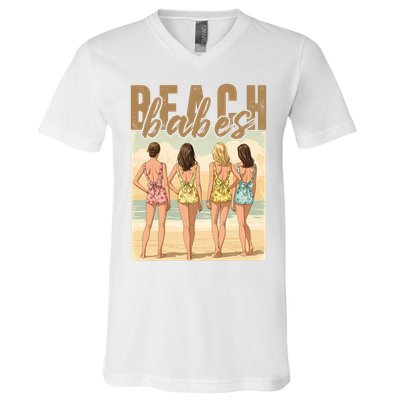 Beach Vibes Summer Holiday Funny Vacation V-Neck T-Shirt