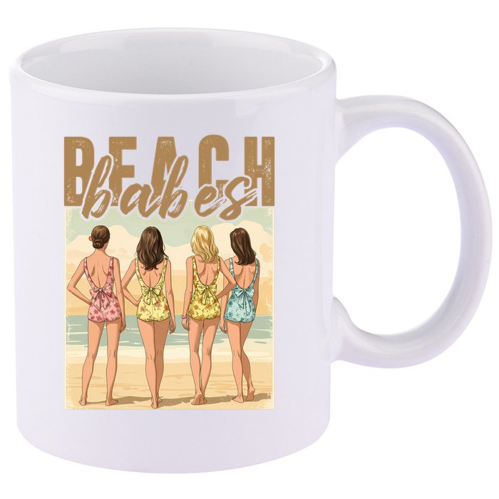 Beach Vibes Summer Holiday Funny Vacation 11oz C Handle Ceramic Mug