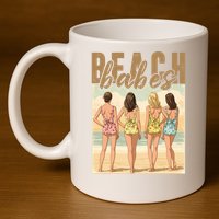 Beach Vibes Summer Holiday Funny Vacation 11oz C Handle Ceramic Mug