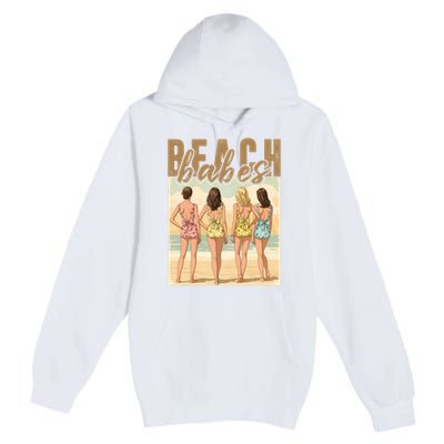 Beach Vibes Summer Holiday Funny Vacation Premium Pullover Hoodie