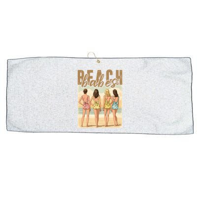 Beach Vibes Summer Holiday Funny Vacation Large Microfiber Waffle Golf Towel