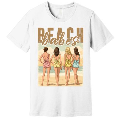 Beach Vibes Summer Holiday Funny Vacation Premium T-Shirt
