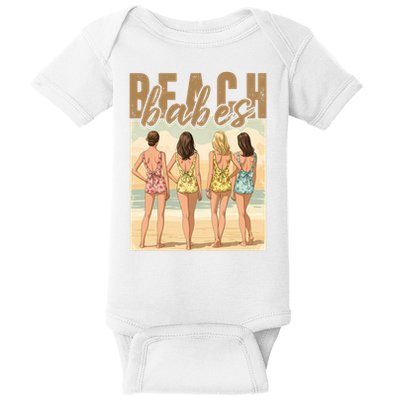 Beach Vibes Summer Holiday Funny Vacation Baby Bodysuit