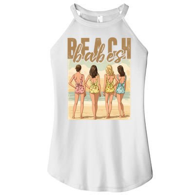 Beach Vibes Summer Holiday Funny Vacation Women's Perfect Tri Rocker Tank