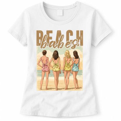 Beach Vibes Summer Holiday Funny Vacation Womens T-Shirt