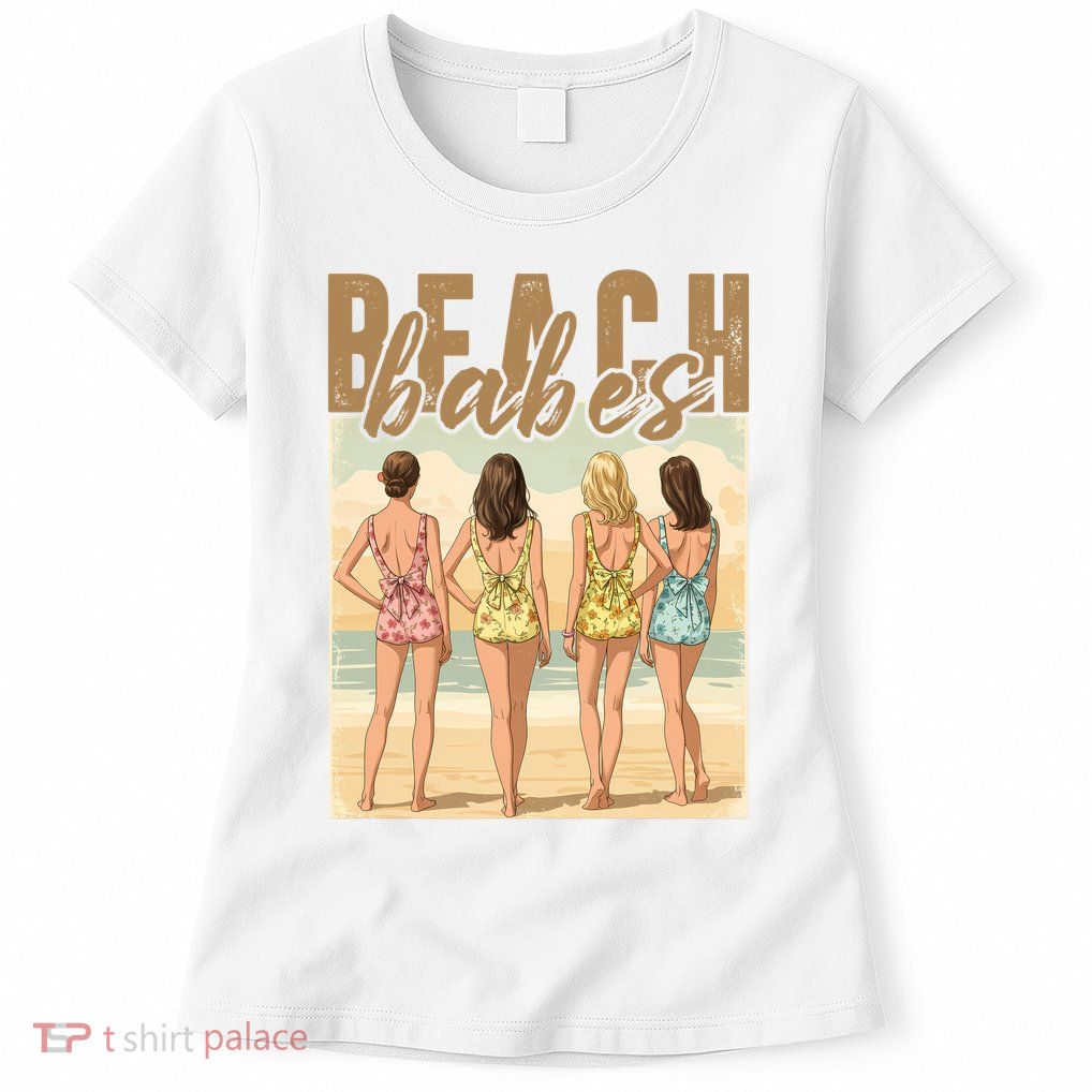 Beach Vibes Summer Holiday Funny Vacation Womens T-Shirt