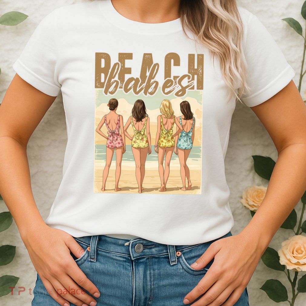 Beach Vibes Summer Holiday Funny Vacation Womens T-Shirt