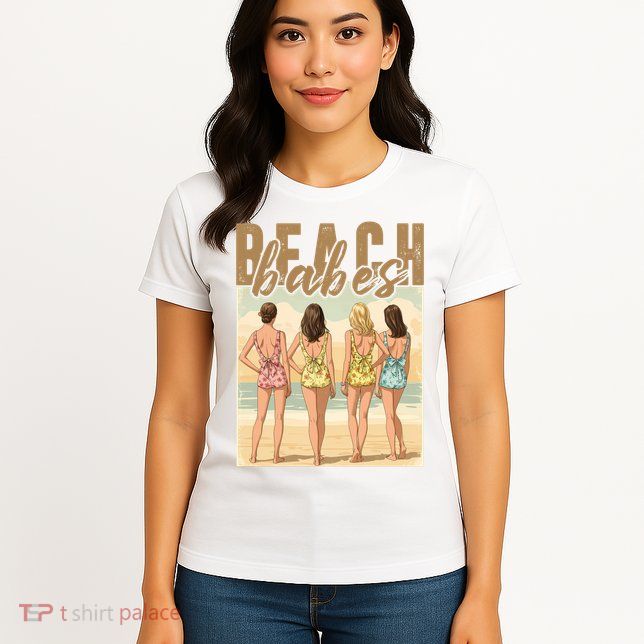 Beach Vibes Summer Holiday Funny Vacation Womens T-Shirt