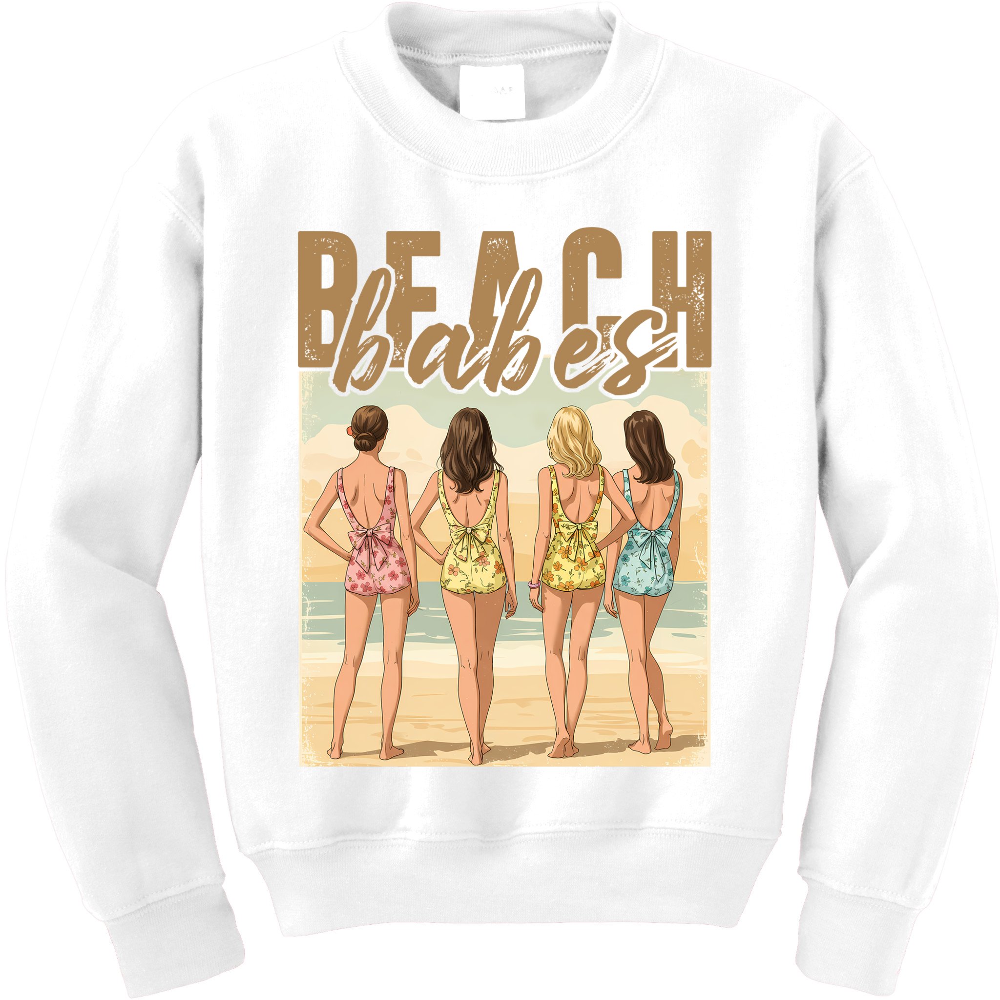 Beach Vibes Summer Holiday Funny Vacation Kids Sweatshirt