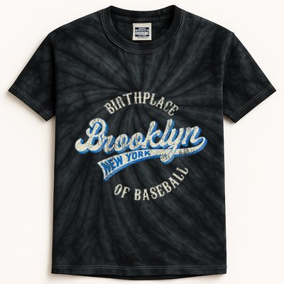 Baseball Vintage Style Brooklyn For Men & Women Kids Tie-Dye T-Shirt