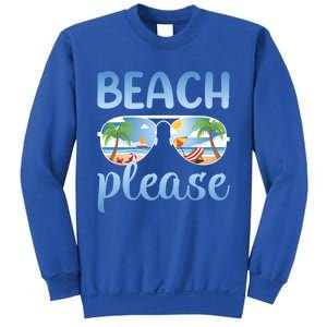 Beach Vacation Sunset Sunrise Summer Sunglasses Beach Please Gift Sweatshirt