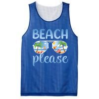 Beach Vacation Sunset Sunrise Summer Sunglasses Beach Please Gift Mesh Reversible Basketball Jersey Tank