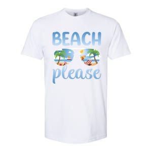 Beach Vacation Sunset Sunrise Summer Sunglasses Beach Please Gift Softstyle CVC T-Shirt