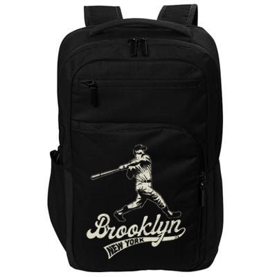 Baseball Vintage Style Brooklyn Impact Tech Backpack