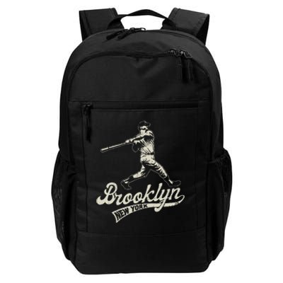 Baseball Vintage Style Brooklyn Daily Commute Backpack