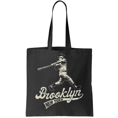 Baseball Vintage Style Brooklyn Tote Bag