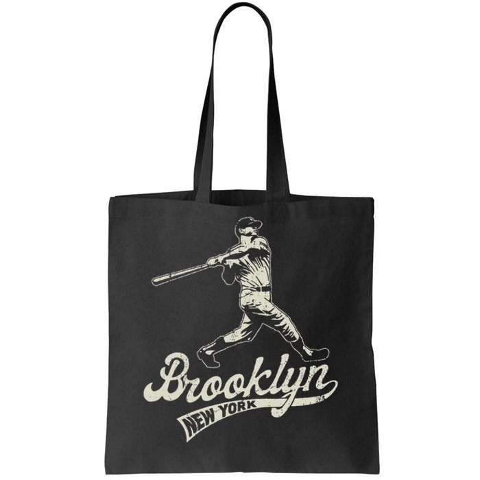 Baseball Vintage Style Brooklyn Tote Bag