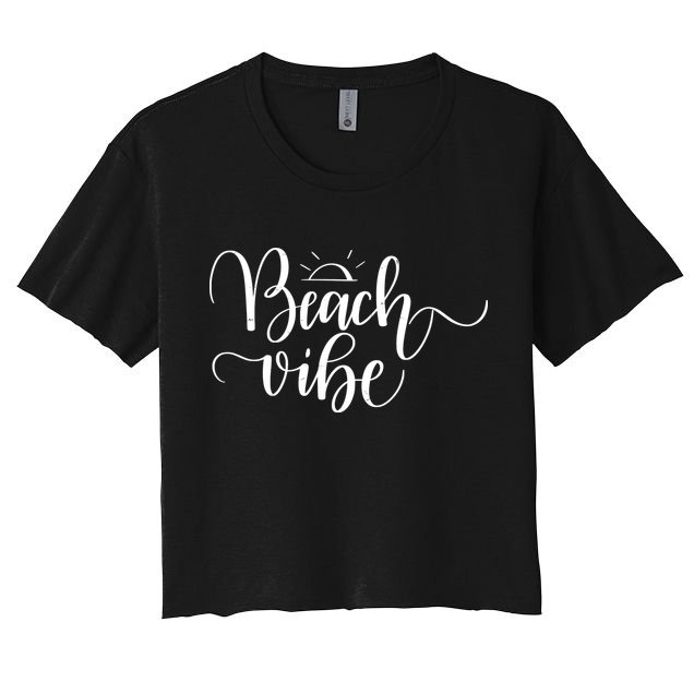 Beach Vibe Summer Fun Women's Crop Top Tee