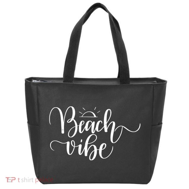Beach Vibe Summer Fun Zip Tote Bag