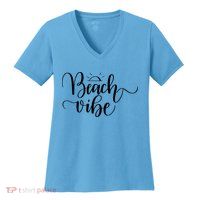 Beach Vibe Summer Fun Women's V-Neck T-Shirt