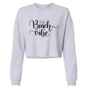 Beach Vibe Summer Fun Cropped Pullover Crew