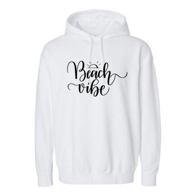 Beach Vibe Summer Fun Garment-Dyed Fleece Hoodie