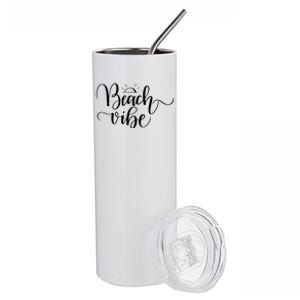 Beach Vibe Summer Fun Stainless Steel Tumbler