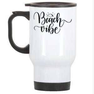 Beach Vibe Summer Fun Stainless Steel Travel Mug