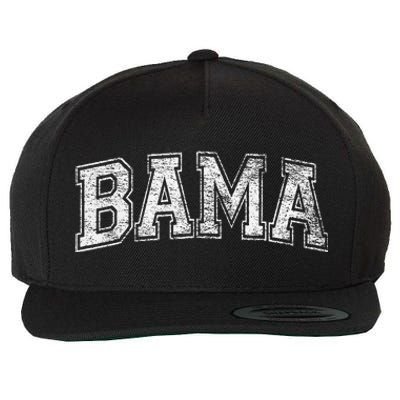 Bama Varsity Style Alabama Pride Flag Wool Snapback Cap