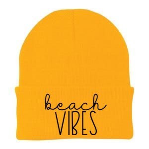 Beach Vibes Summer Vacation Vacay Cruise Trip Ocean Group Gift Knit Cap Winter Beanie