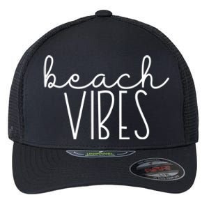 Beach Vibes Summer Vacation Vacay Cruise Trip Ocean Group Gift Flexfit Unipanel Trucker Cap