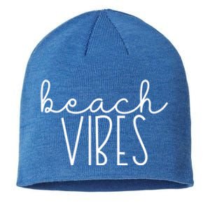 Beach Vibes Summer Vacation Vacay Cruise Trip Ocean Group Gift Sustainable Beanie