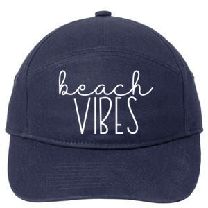 Beach Vibes Summer Vacation Vacay Cruise Trip Ocean Group Gift 7-Panel Snapback Hat