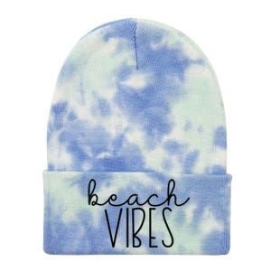 Beach Vibes Summer Vacation Vacay Cruise Trip Ocean Group Gift Tie Dye 12in Knit Beanie