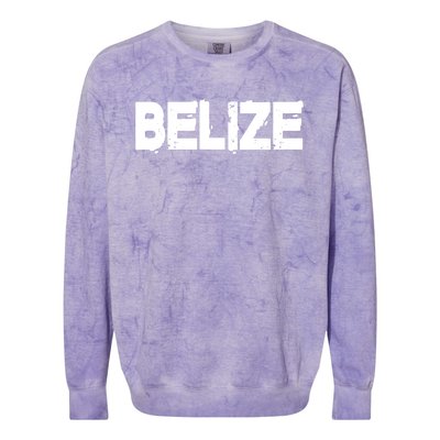 Belize Vintage Style Gift Family Vacation Gift Colorblast Crewneck Sweatshirt