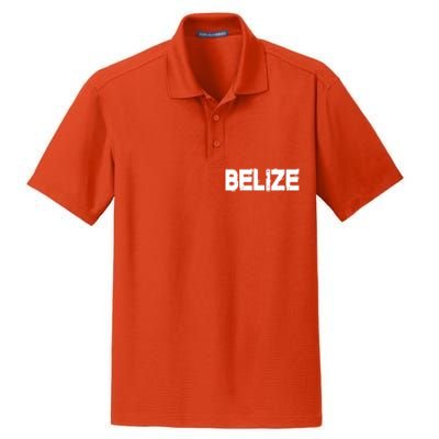 Belize Vintage Style Gift Family Vacation Gift Dry Zone Grid Polo