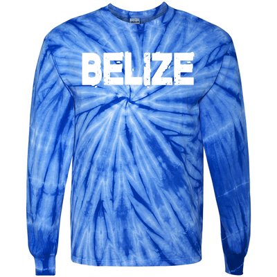 Belize Vintage Style Gift Family Vacation Gift Tie-Dye Long Sleeve Shirt